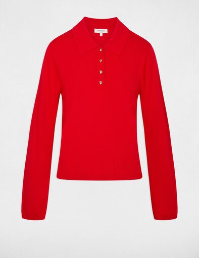 MORGAN Maglioncino polo bottoni oro