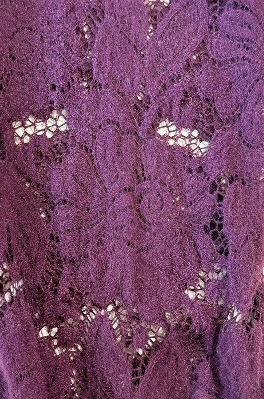 SISTE'S Blusa in pizzo con elastico nel fondo manica e collana