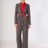 SISTE'S Pantalone gamba dritta con risvolto e zip laterale