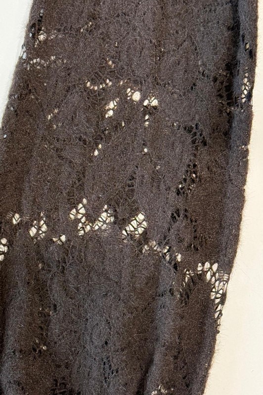 SISTE'S Blusa in pizzo con elastico nel fondo manica e collana