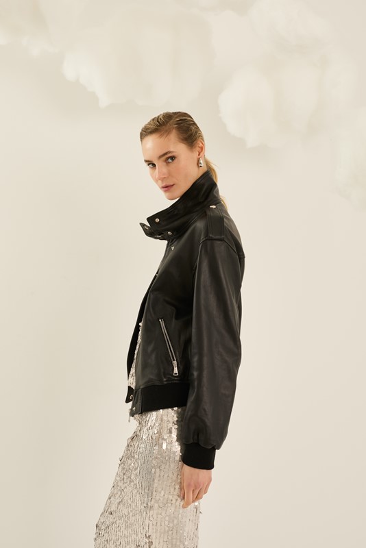 SOUVENIR Giubbotto in pelle modello bomber